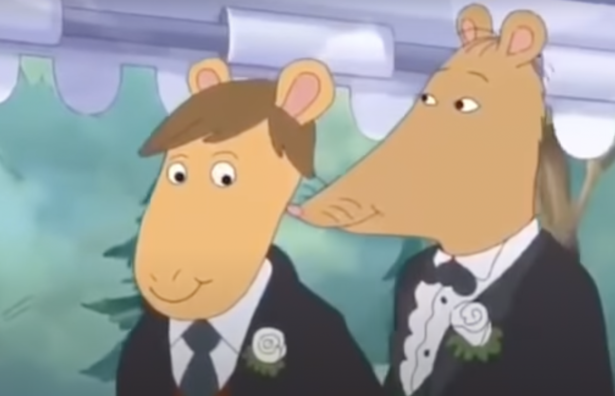 Mr. Ratburn and his partner, Patrick get married.