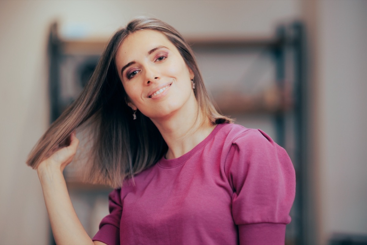 Woman with Shoulder Length Bob