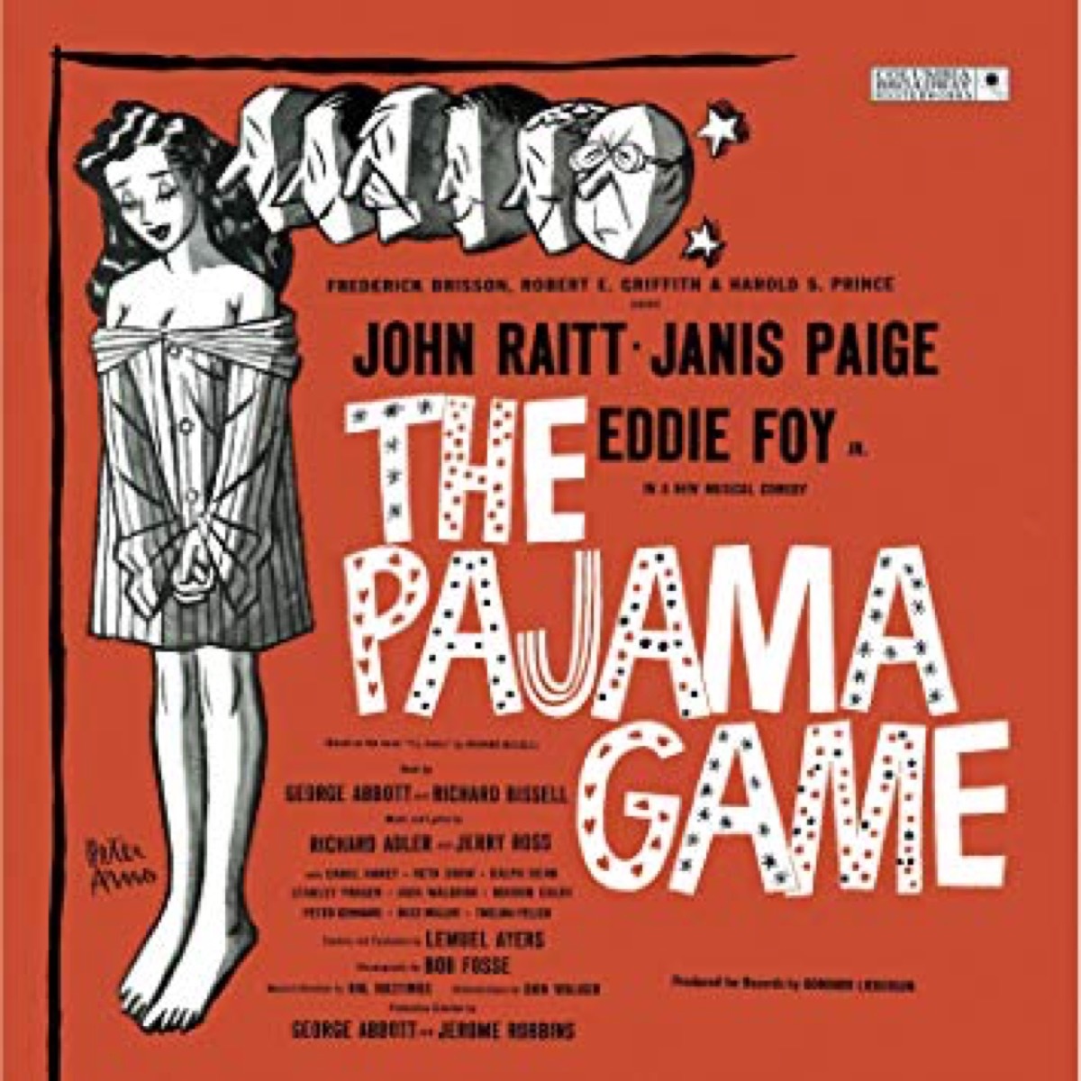 the pajama game cast recording broadway