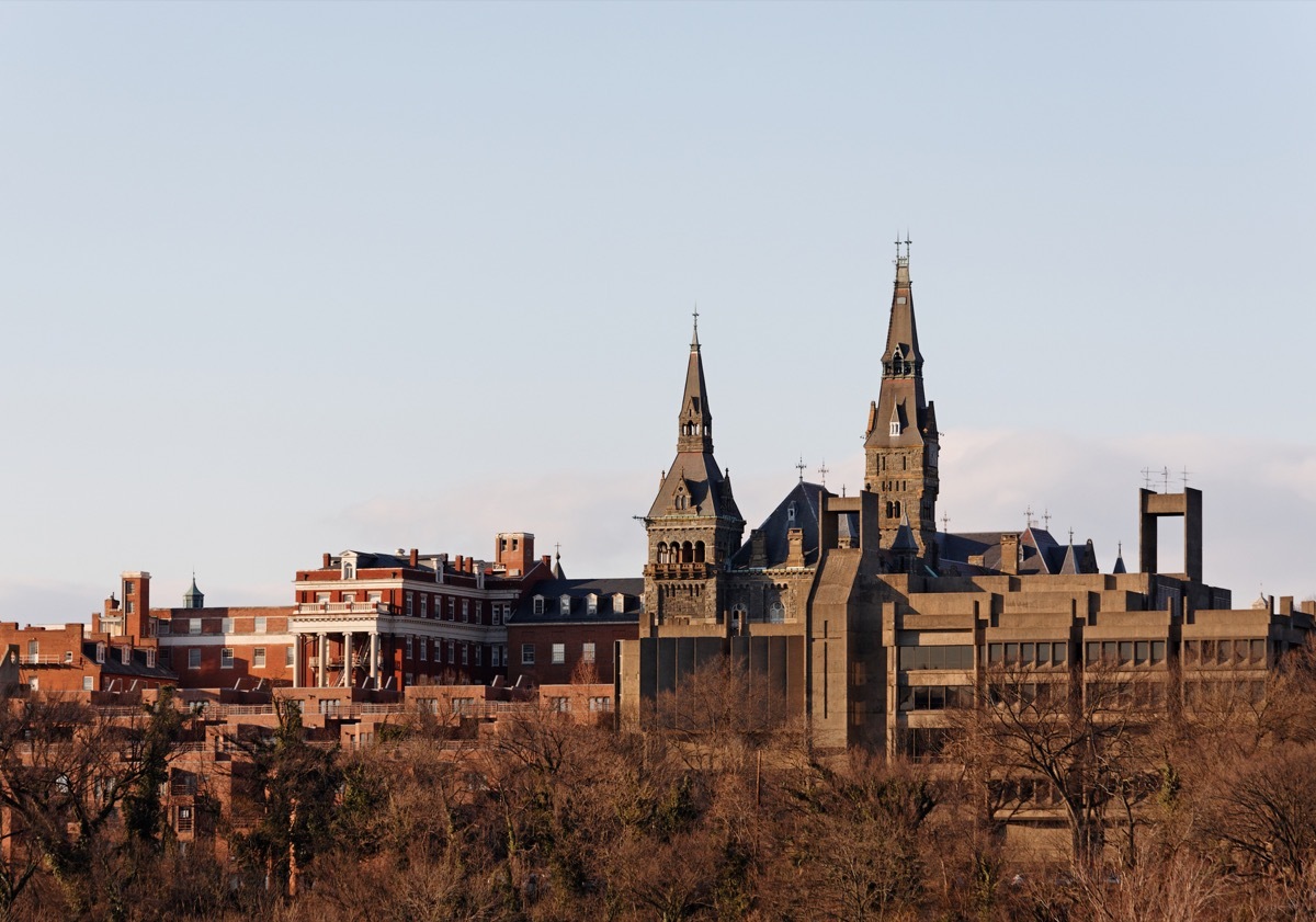 The campus of Georgetown University located in Washington, DC on February 20, 2013. Georgetown University is a private research university founded in 1789. - Image