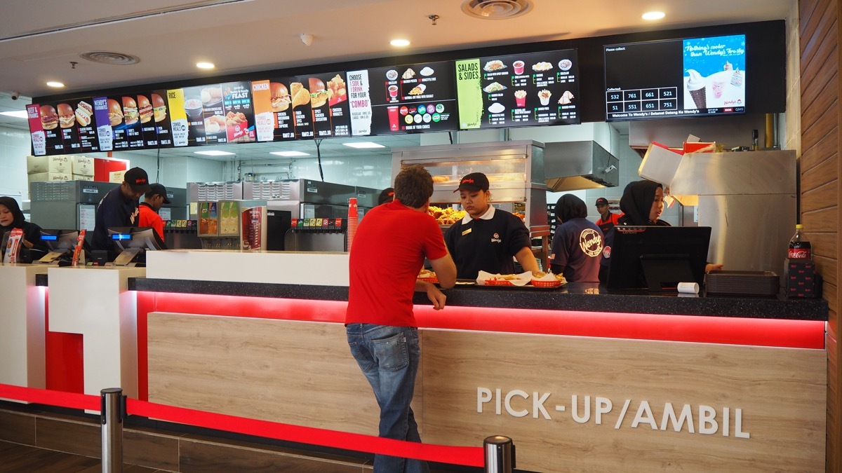 GENTING HIGHLAND, MALAYSIA-JULY 23, 2017: Wendy's outlet in Genting Highland Premium Outlet, Malaysia. Wendy's is the world's third largest hamburger fast food chain with approximately 6,650 locations