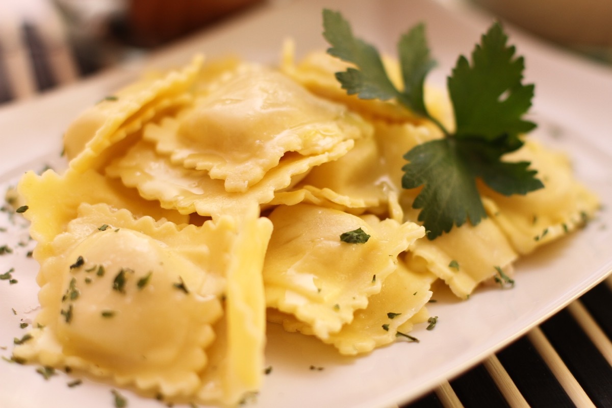 ravioli on plate