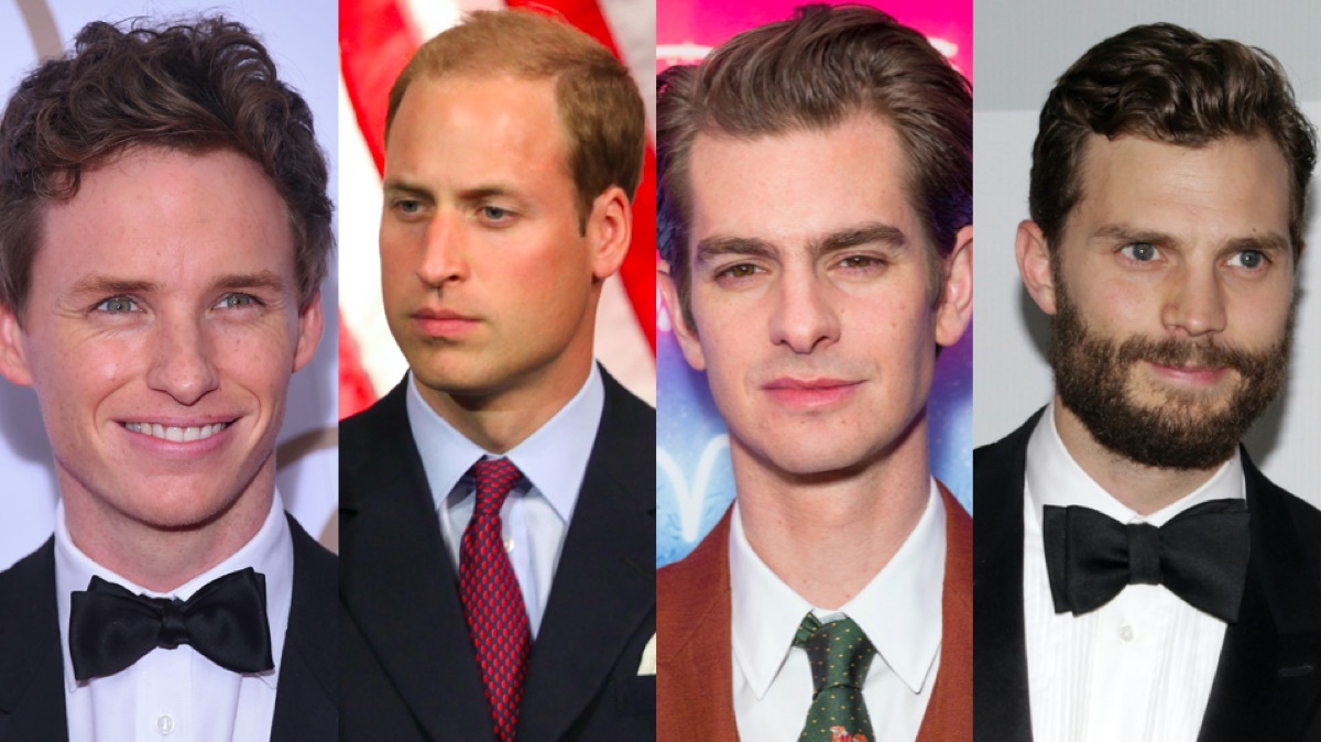 Eddie Redmayne, Prince William, Andrew Garfield, and Jamie Dornan