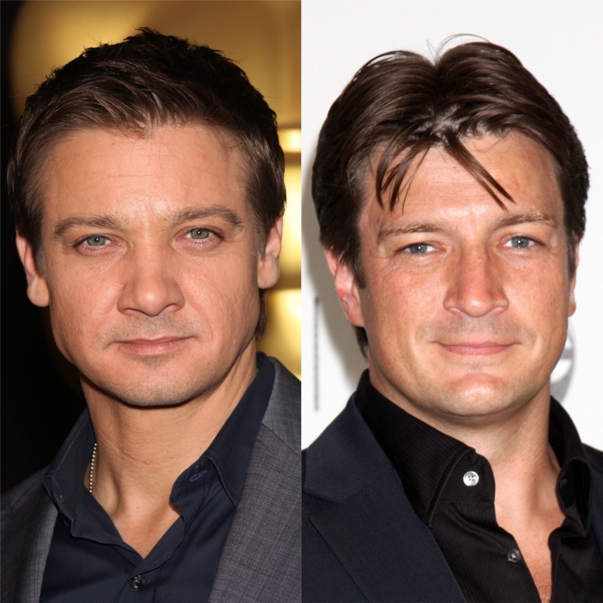 Jeremy Renner and Nathan Fillion