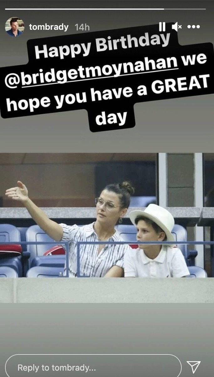 Bridget Moynahan and John Moynahan on Tom Brady's Instagram story