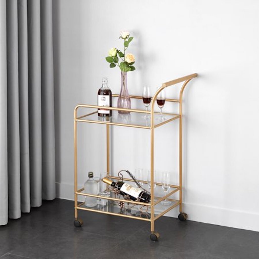 Metal bar cart winter-home must-haves from Walmart