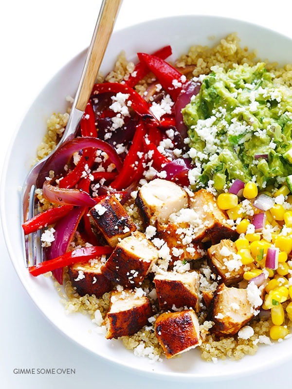 Bowl roundup chicken quinoa burrito bowls