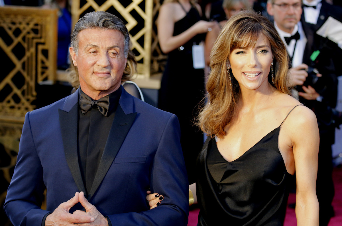 Sylvester Stallone and Jennifer Flavin at the 2016 Oscars