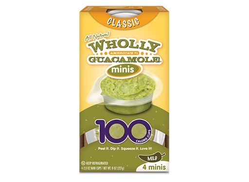 Wholly guacamole classic mini 100 calorie cups