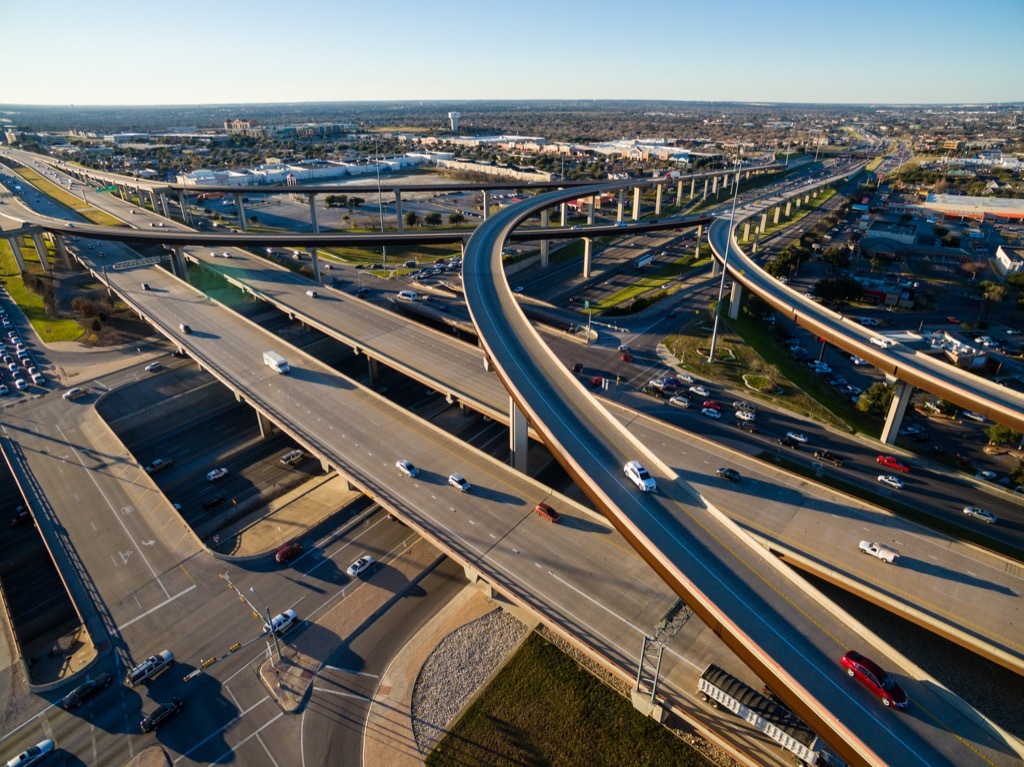 texas i35 busiest road every state