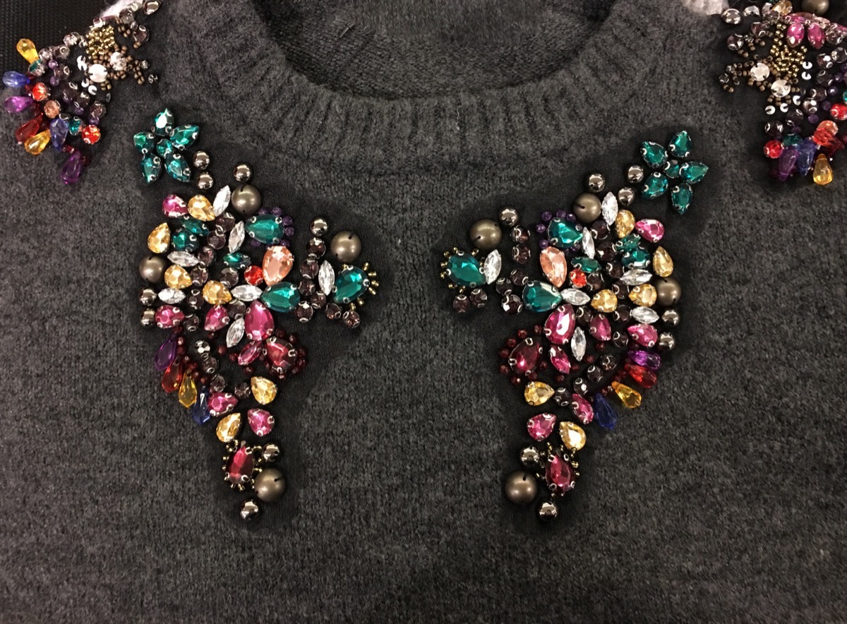 embellished sweater