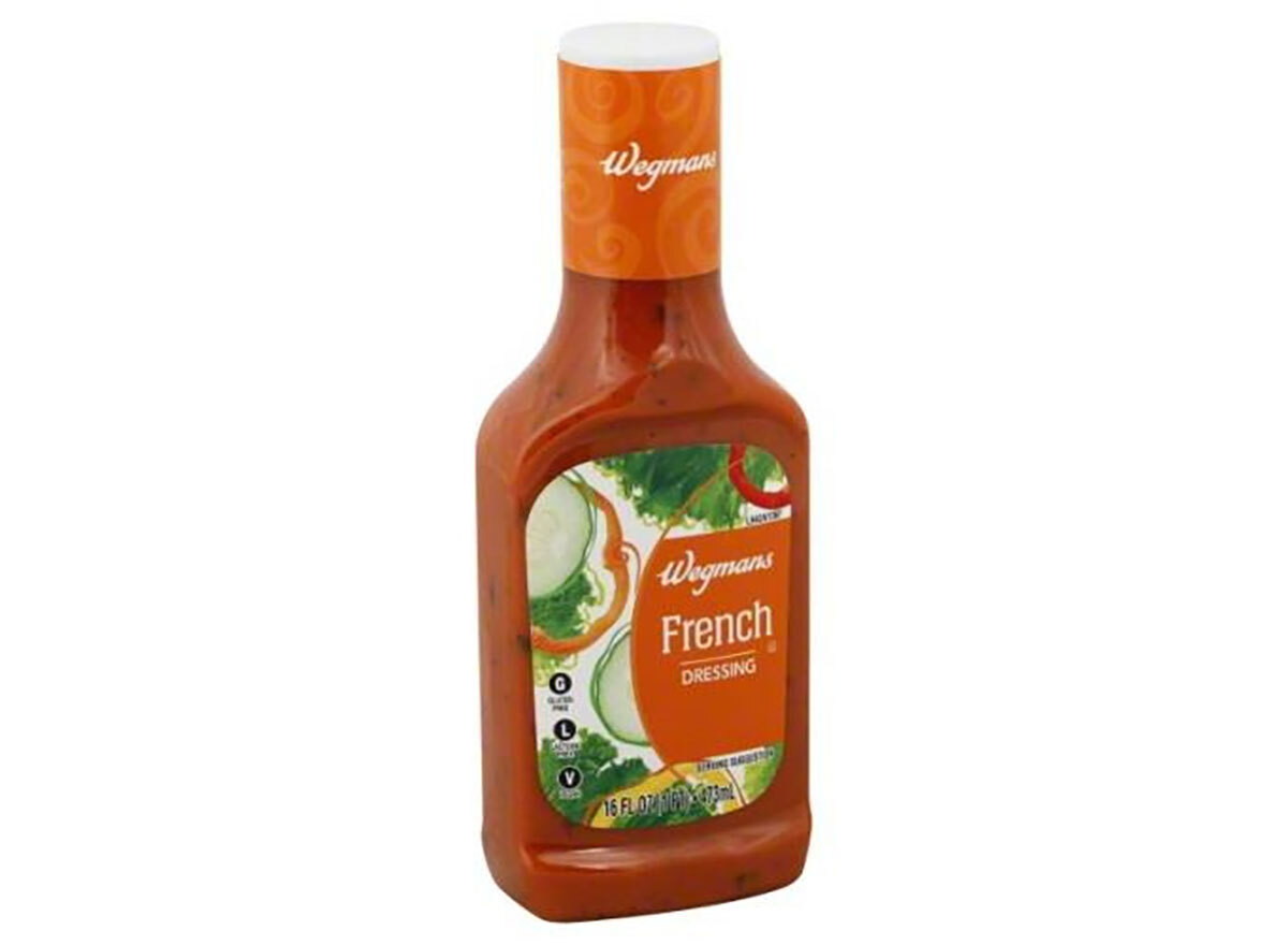 bottle of wegmans french dressing