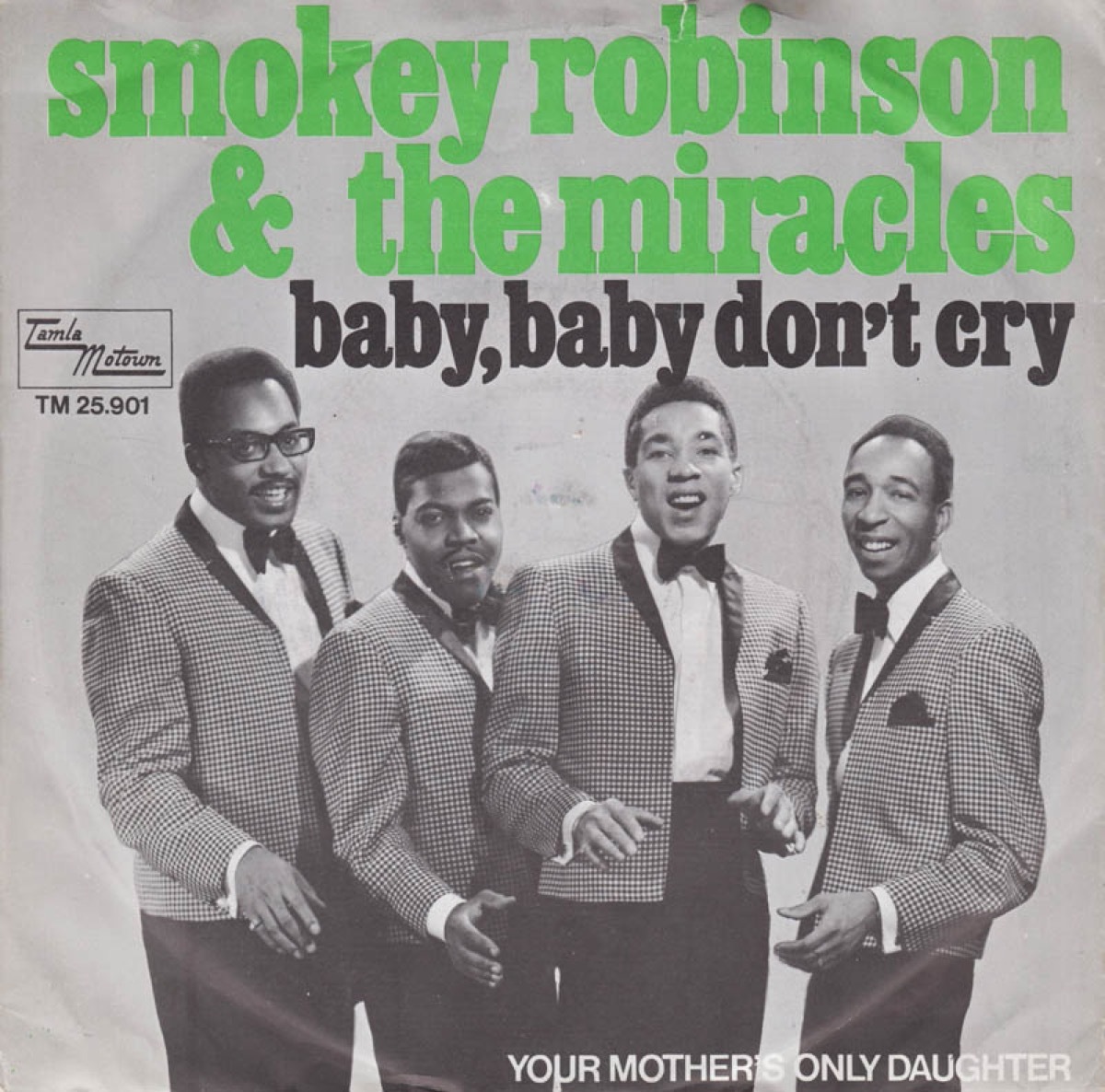 the miracles baby baby don't cry single cover, 1969 songs