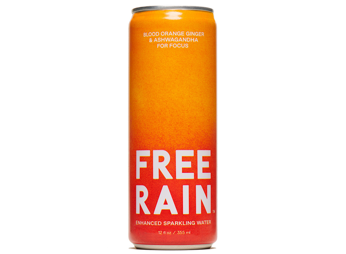 free rain sparkling water blood orange ashwagandha