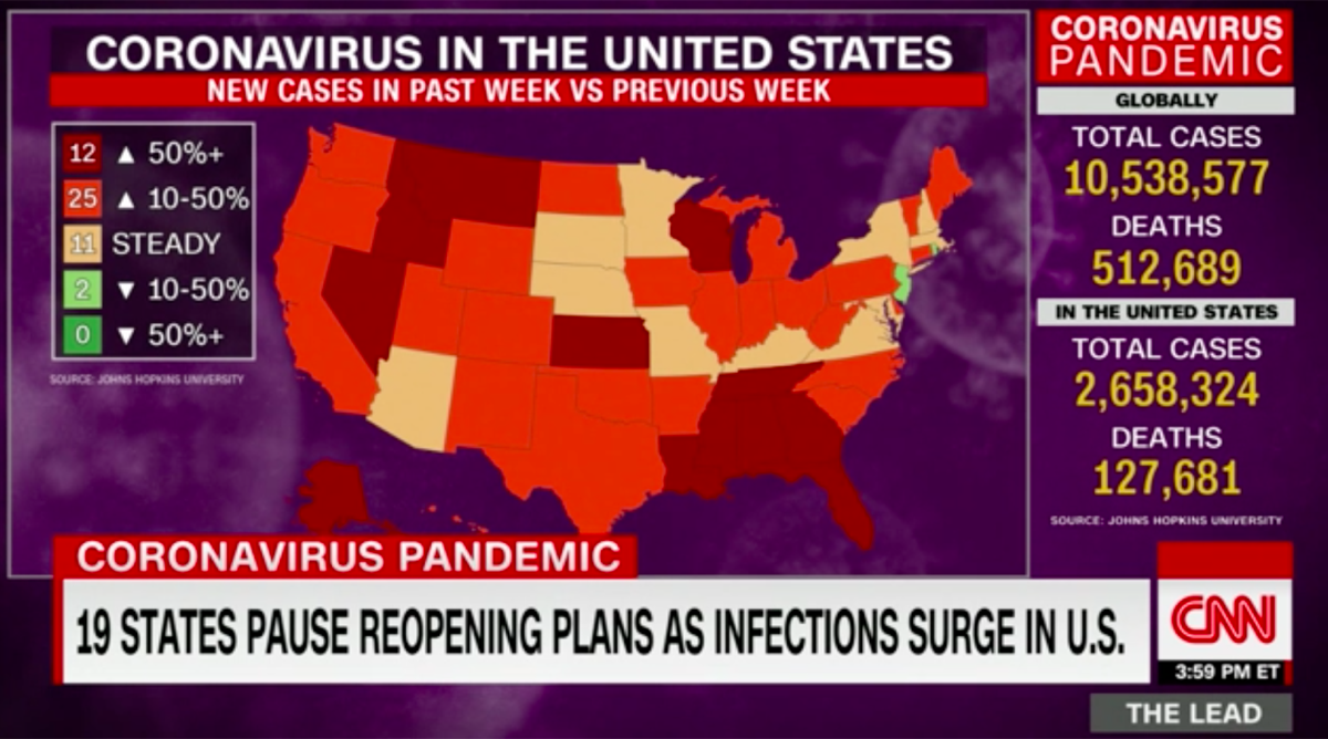 CNN Coronavirus Map