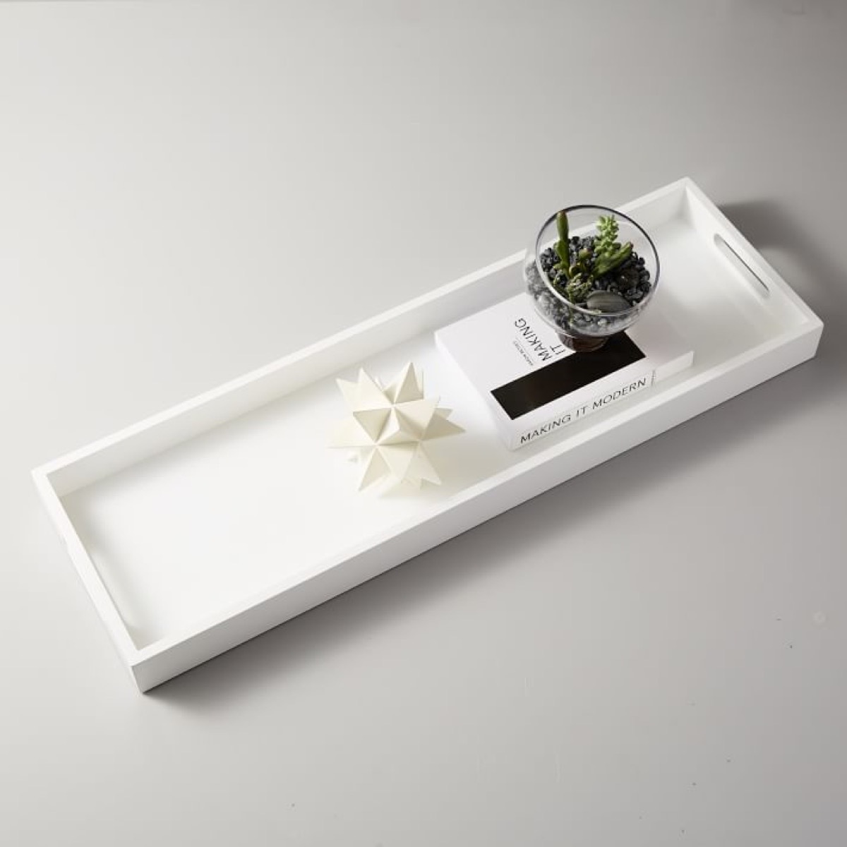 white lacquer tray cheap home upgrades