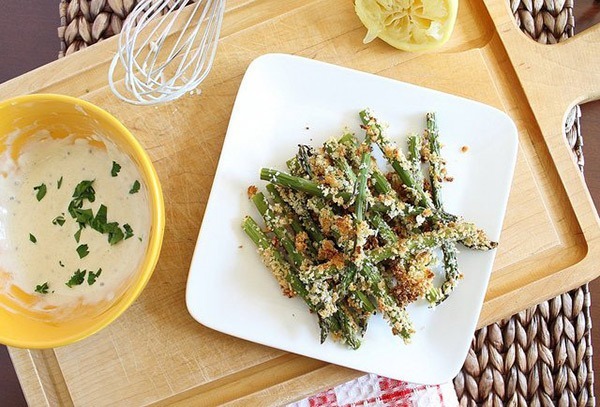 lemon dijon asparagus fries