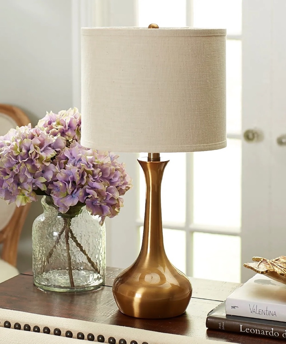 pier one brass lamp, july 4th sales