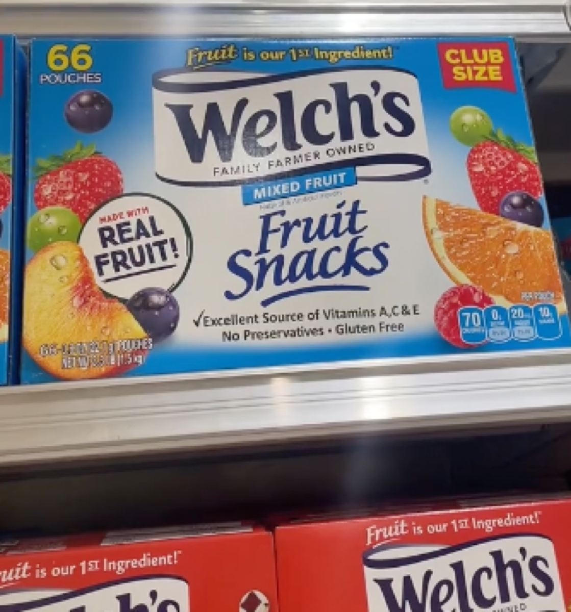 welch's fruit snacks