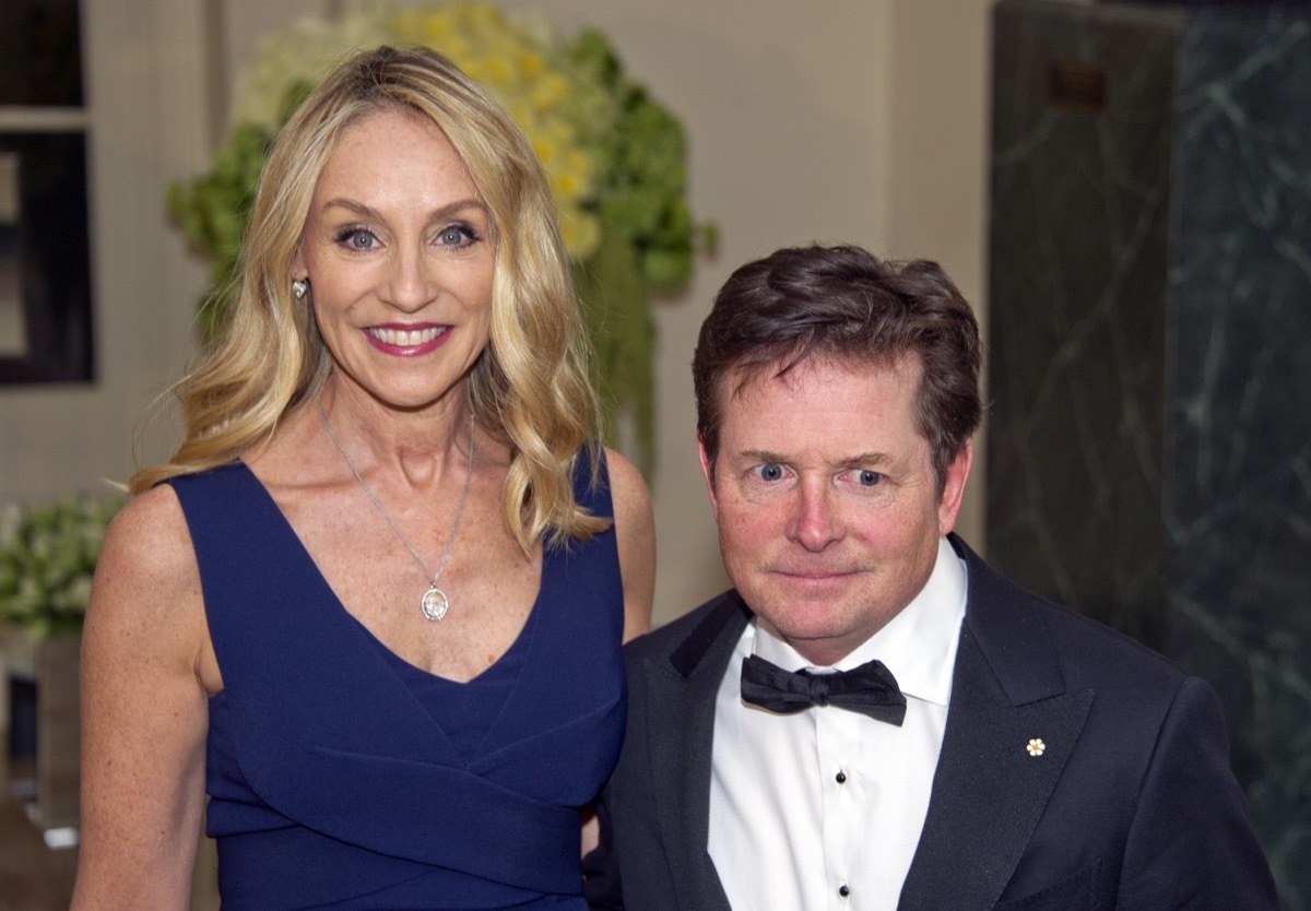 Michael J. Fox and Tracy Pollan