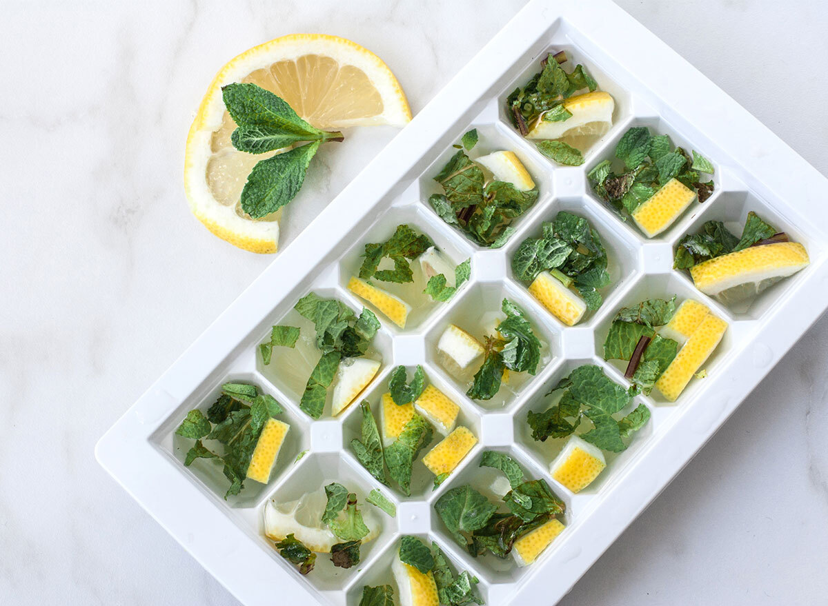 Fruit ice cubes