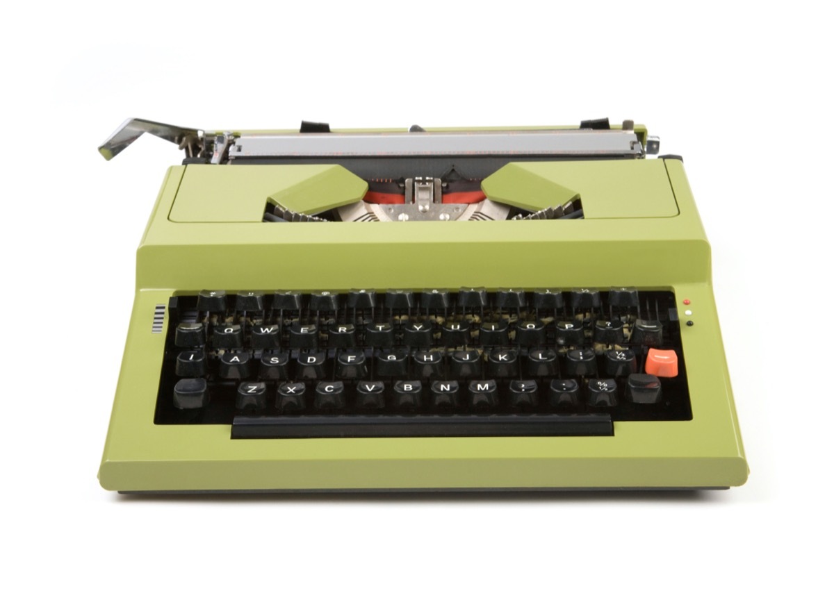 1970s style typewriter