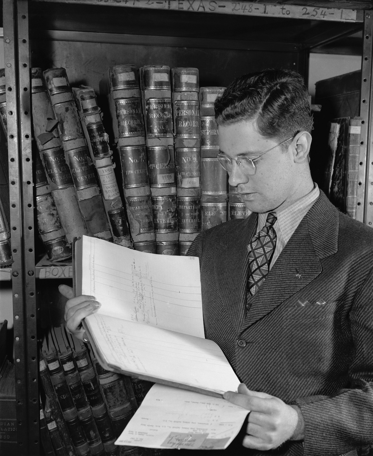 Government employee with 1890 census records, ca. 1940