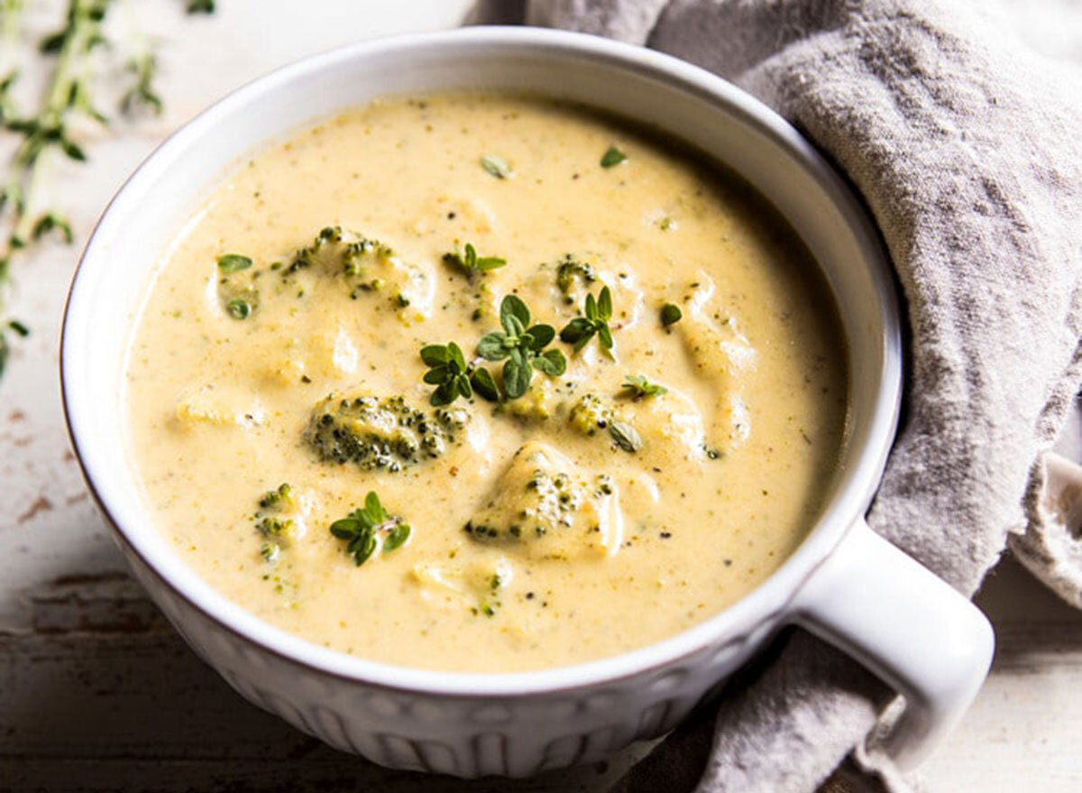 broccoli cheddar zucchini soup