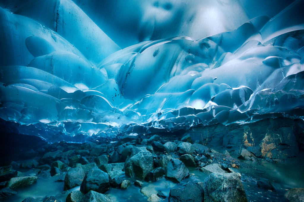 Mendenhall Glacier Caves Alaska natural wonders in america