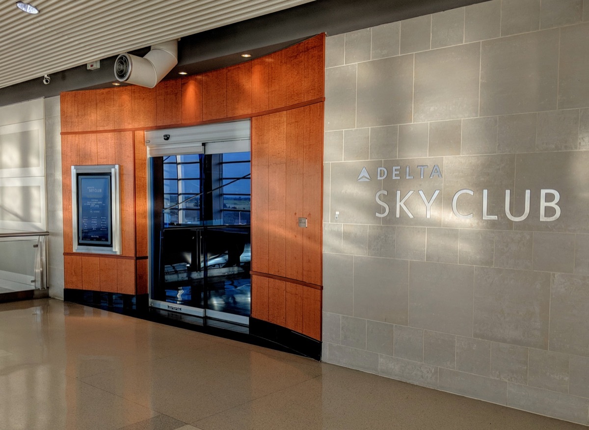 entrance to Delta Sky Club