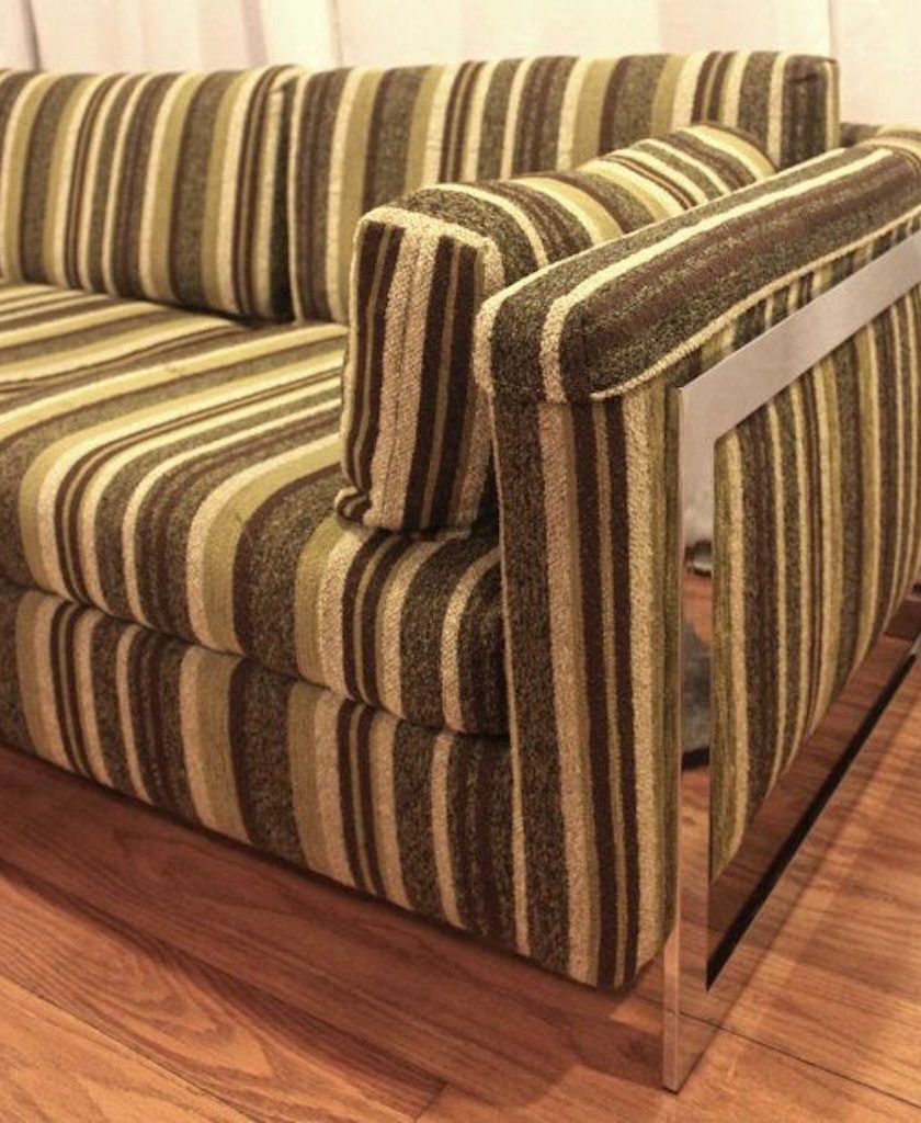 1960s Striped Couch Worst Home Decorating Trends