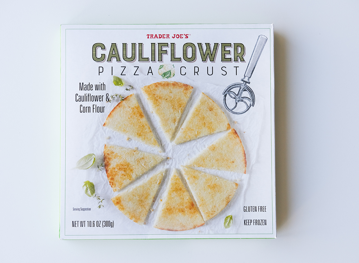 cauliflower pizza crust from trader joe's