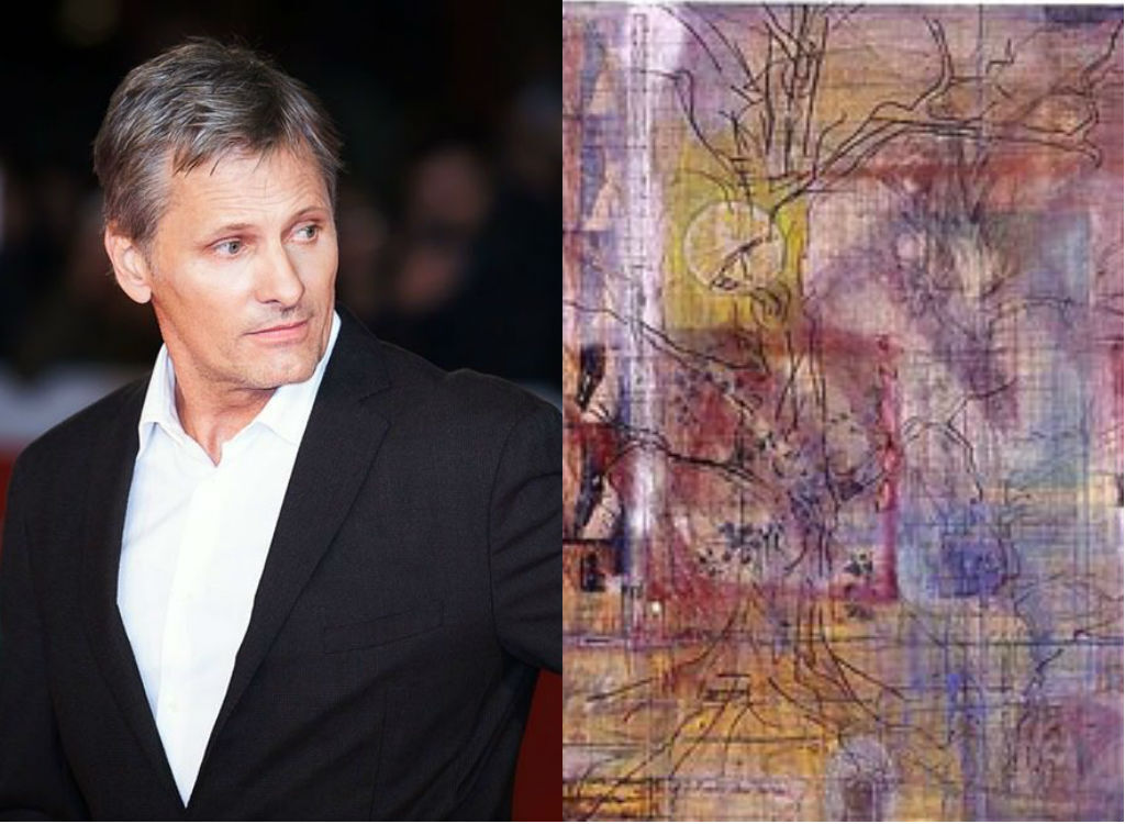 Viggo Mortensen painting