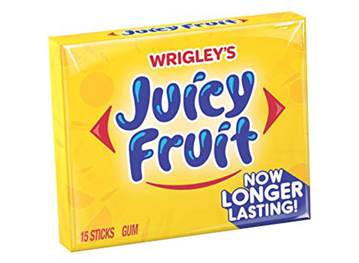 Wrigley's long lasting flavor juicy fruit gum pack