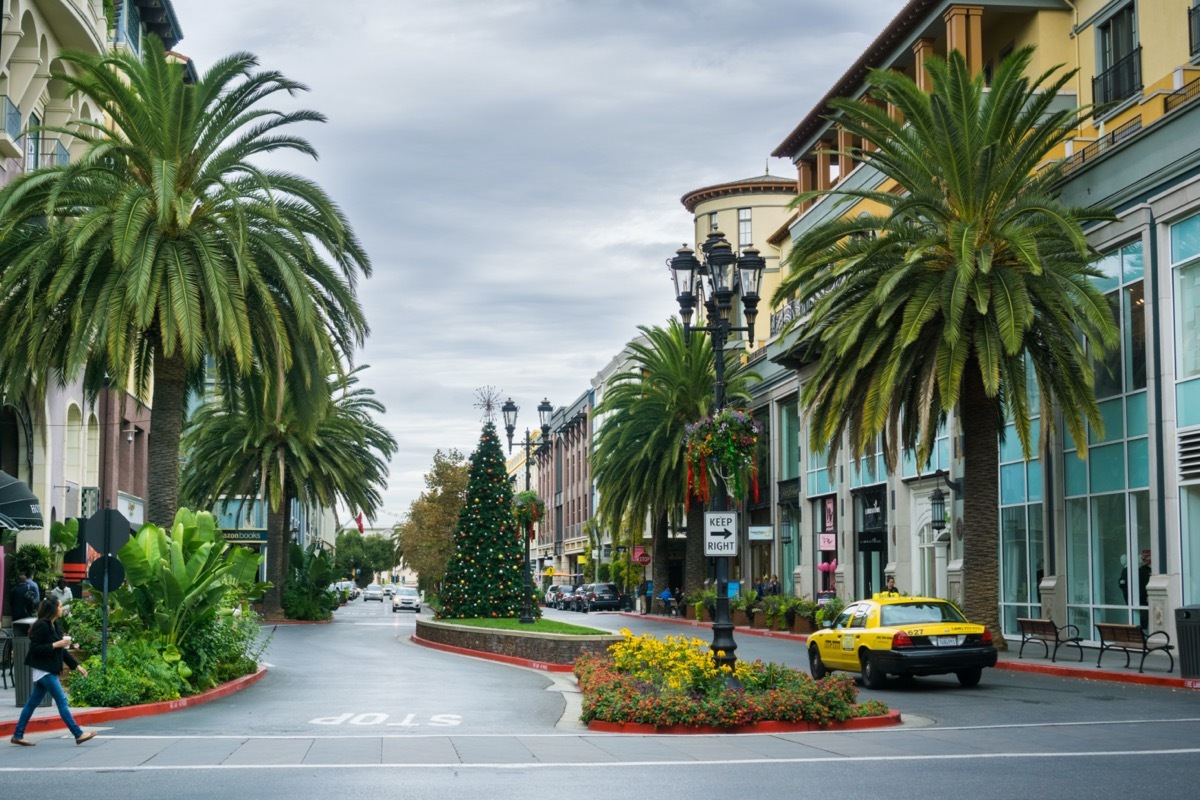 shops in the downtown area of San Jose, California