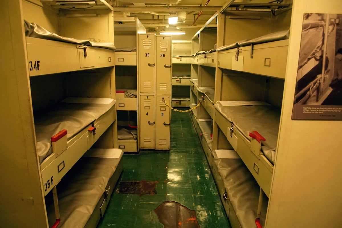 Crew quarters cruise ship facts