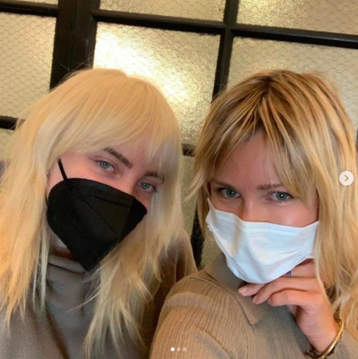 Billie Eilish with stylist Lissa Renn on Instagram