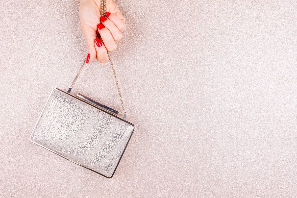 sparkly handbag