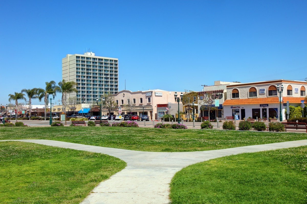 cityscape photo of shops and the downtown area of Chula Vista, California