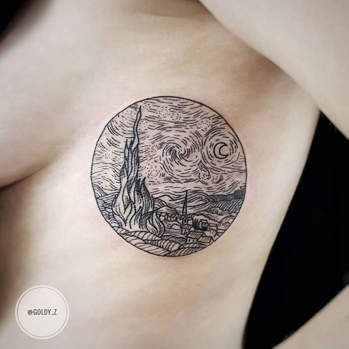 15_Amazing_Art-Inspired_Tattoos_You’ll_Definitely_Like_12