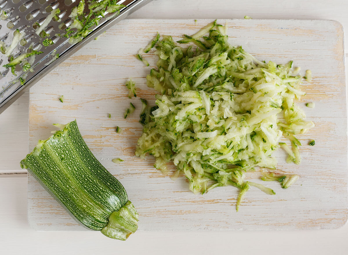 cocozelle squash shredded