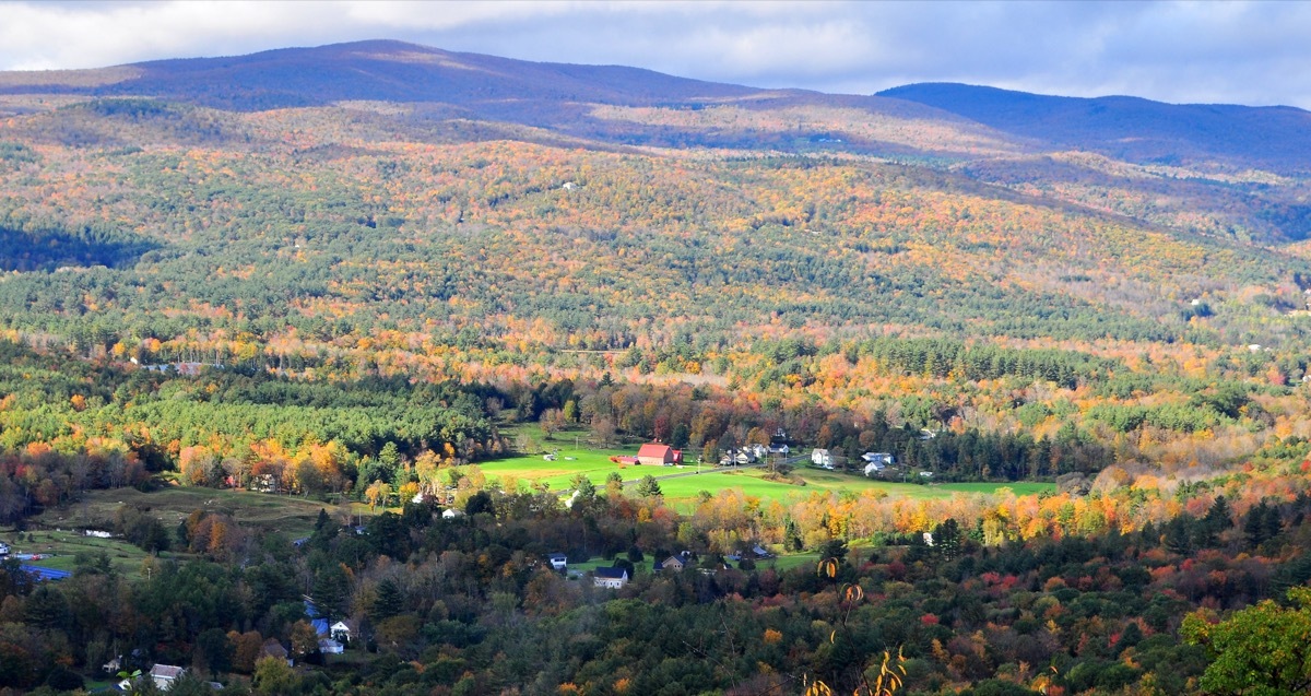 overlook of a valley and mountains