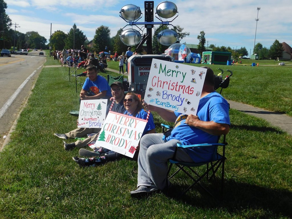 ohio town throws christmas parade for sick boy. 