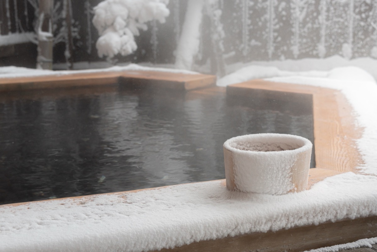 steamy hot tub