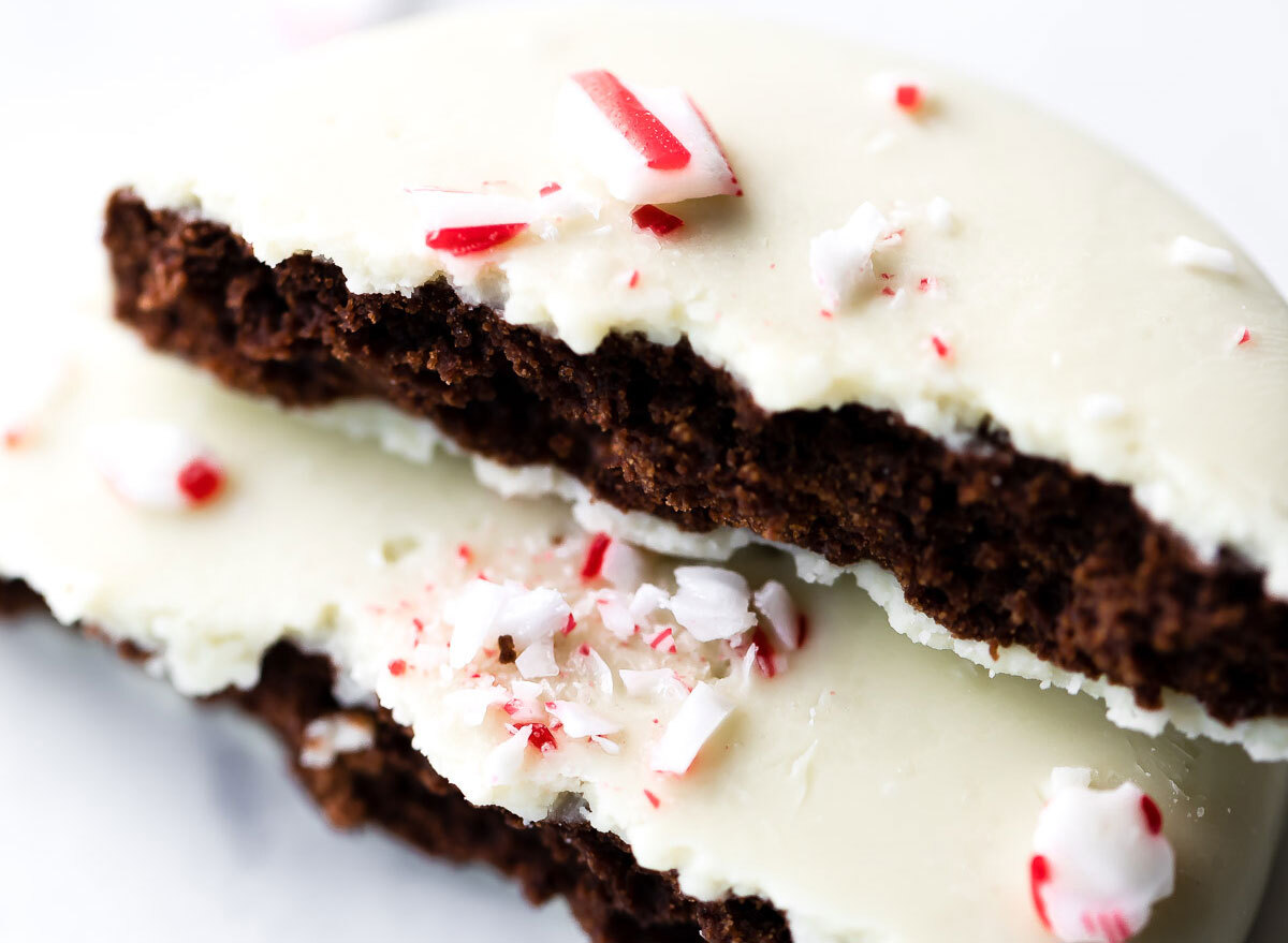 peppermint bark cookies