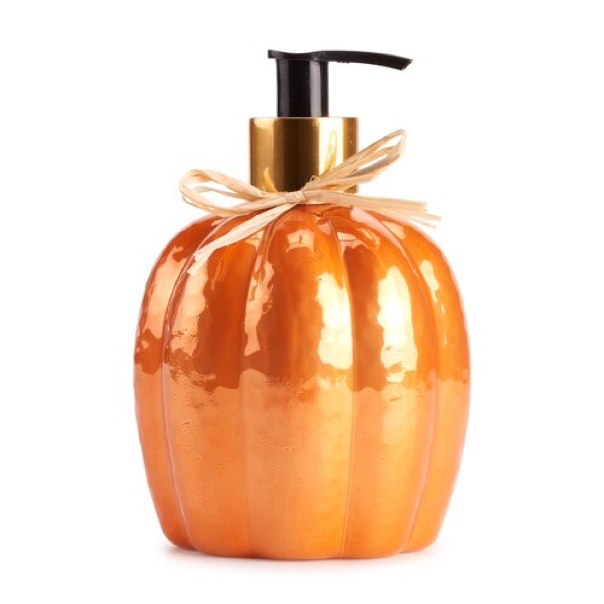 pumpkin shaped soap dispenser, fall decorating tips