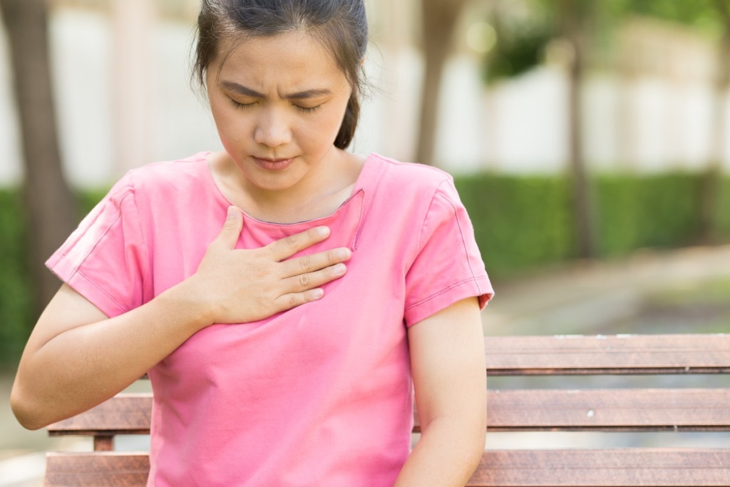 Woman Having Heartburn How Depression Affects the Body