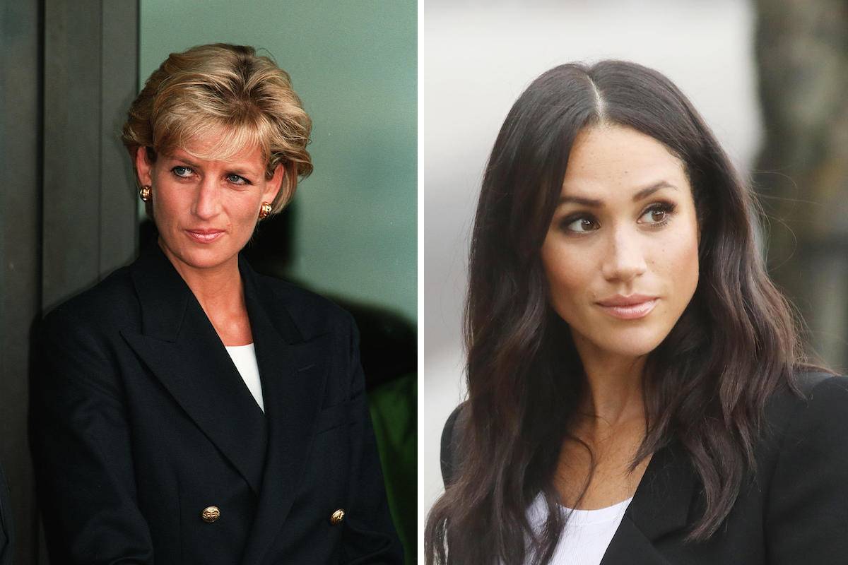 Princess Diana and Meghan Markle