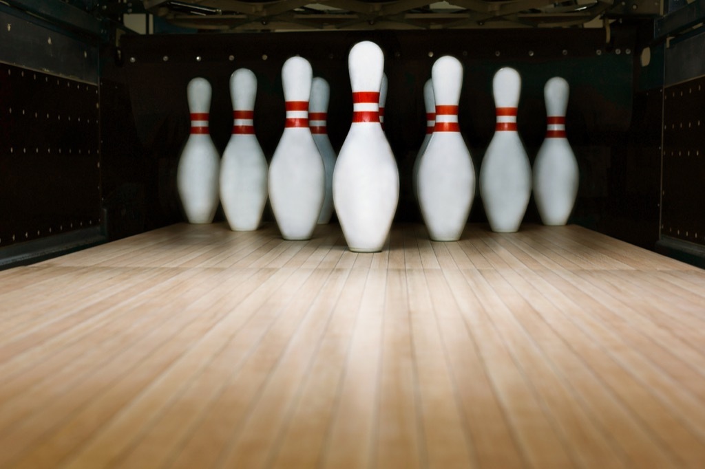 bowling pins, date night ideas