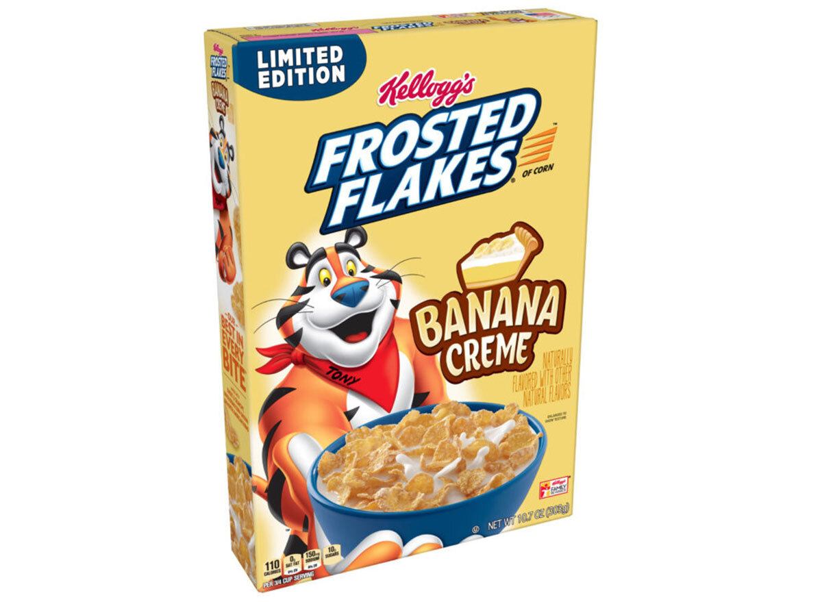 kelloggs frosted flakes banana cream cereal